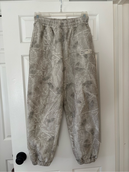 Comfrt Pants - Comfrt Camo Sweatpants White Oak Oversized Fleece Joggers - Size M